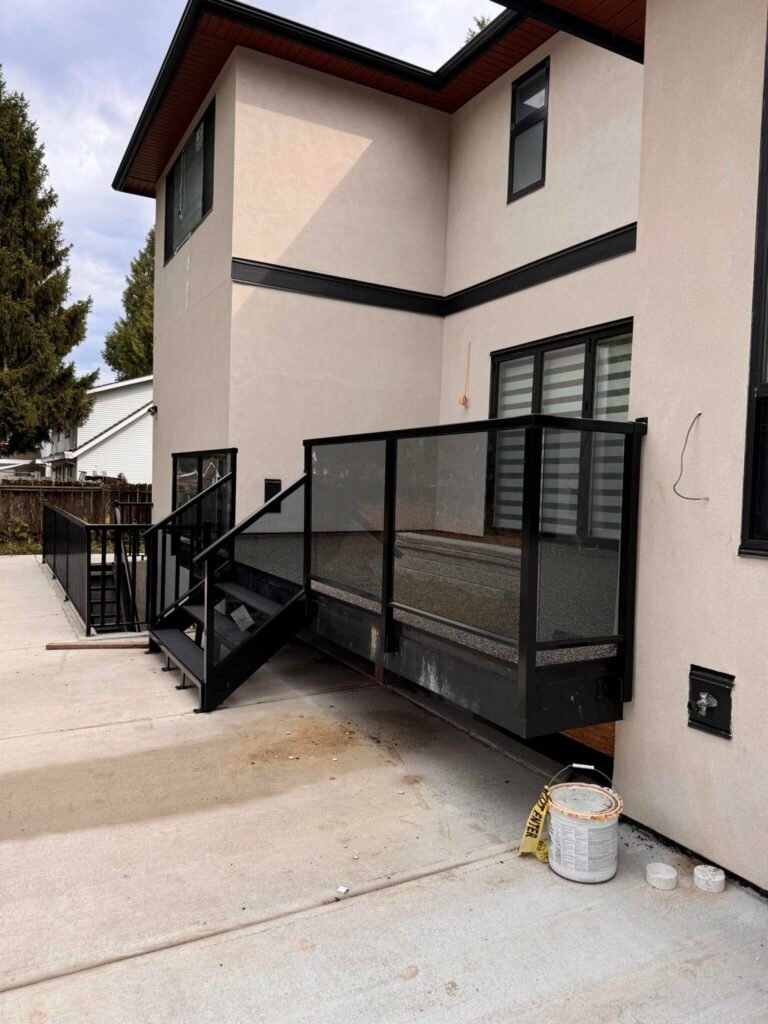Aluminum Glass Picket Railing